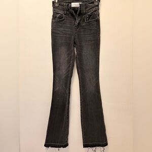 Flying Monkey High Rise Charcoal Flare Jeans